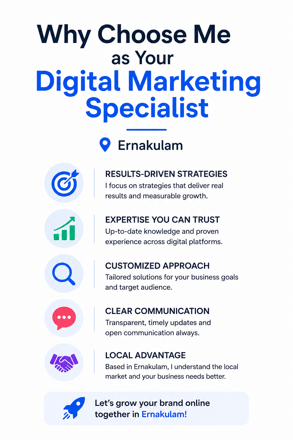 Why Choose Me as Your Digital Marketing Specialist in Ernakulam?